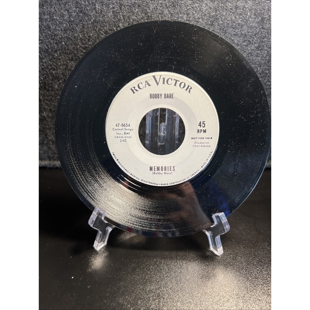 Bobby Bare - Just To Satisfy You / Memories 45 - RCA - Country PROMO 47-8654